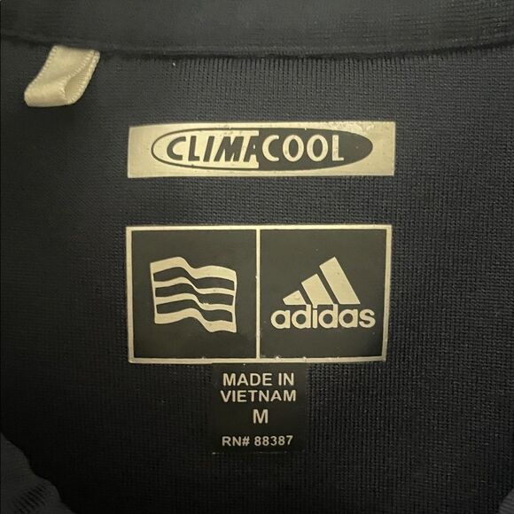 Adidas Women's Dark Blue Collared Sleeveless Performance Top - Picture 2 of 7